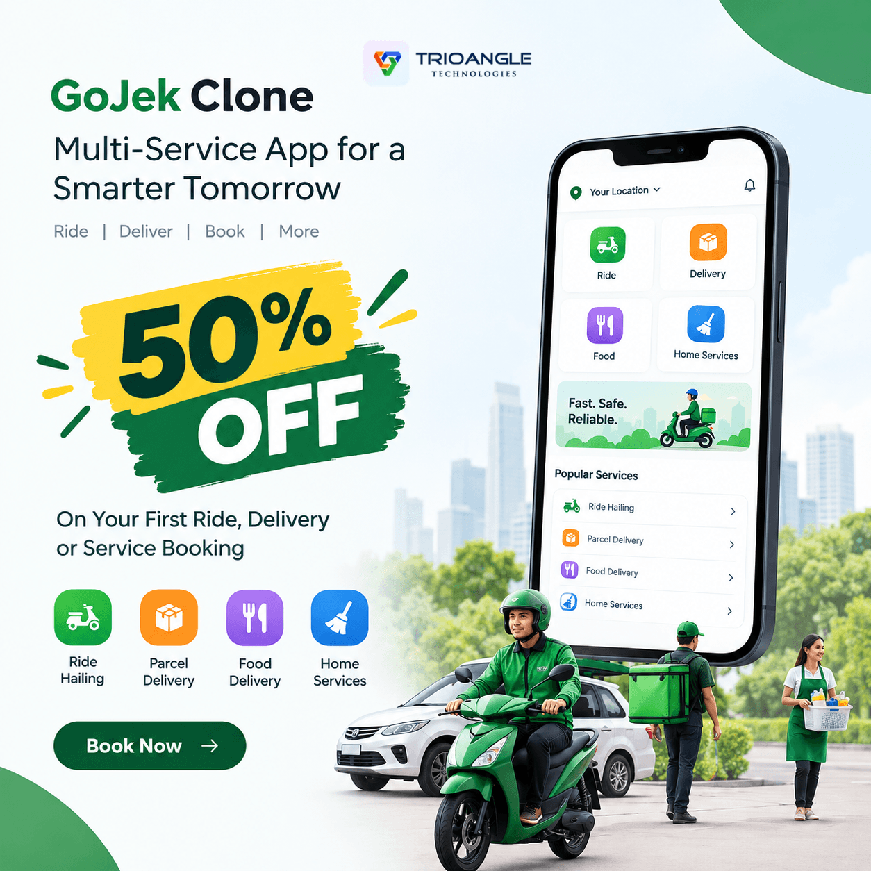 Start your multi-service business in the US with a Gojek Clone Script