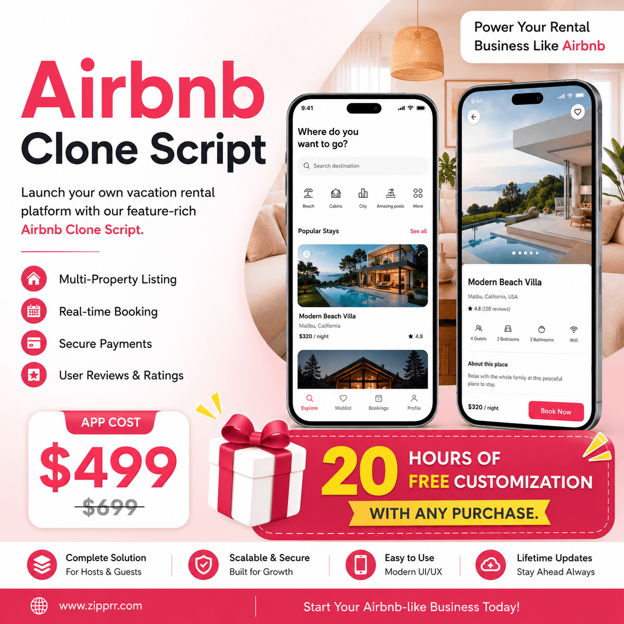 How Good Is Zipprr's Airbnb Clone Script for Startups?