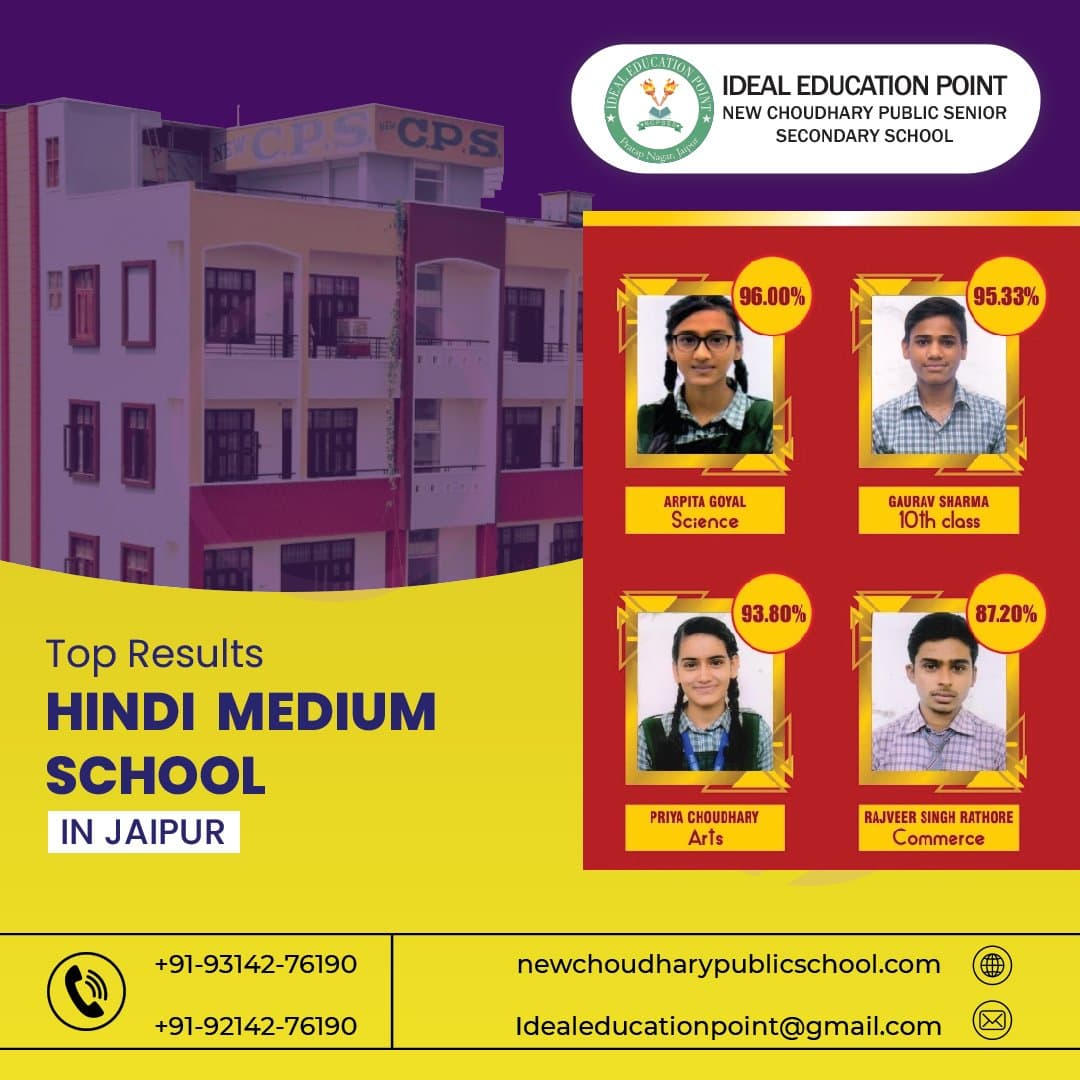 Top Results Hindi Medium School In Jaipur