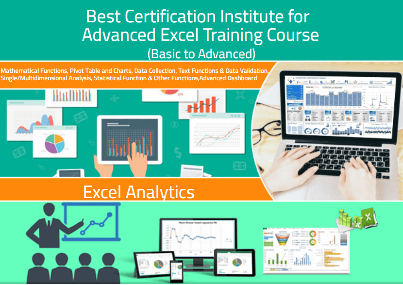 Excel Training Course in Delhi,110027. Best Online Live Advanced Excel Training in Vadodara by IIT Faculty , [ 100% Job in MNC] June Offer'24, Learn Excel, VBA, MIS, Tableau, Power BI, Python Data Science and ThoughtSpot Analytics, Top Training Center in  — photo 1