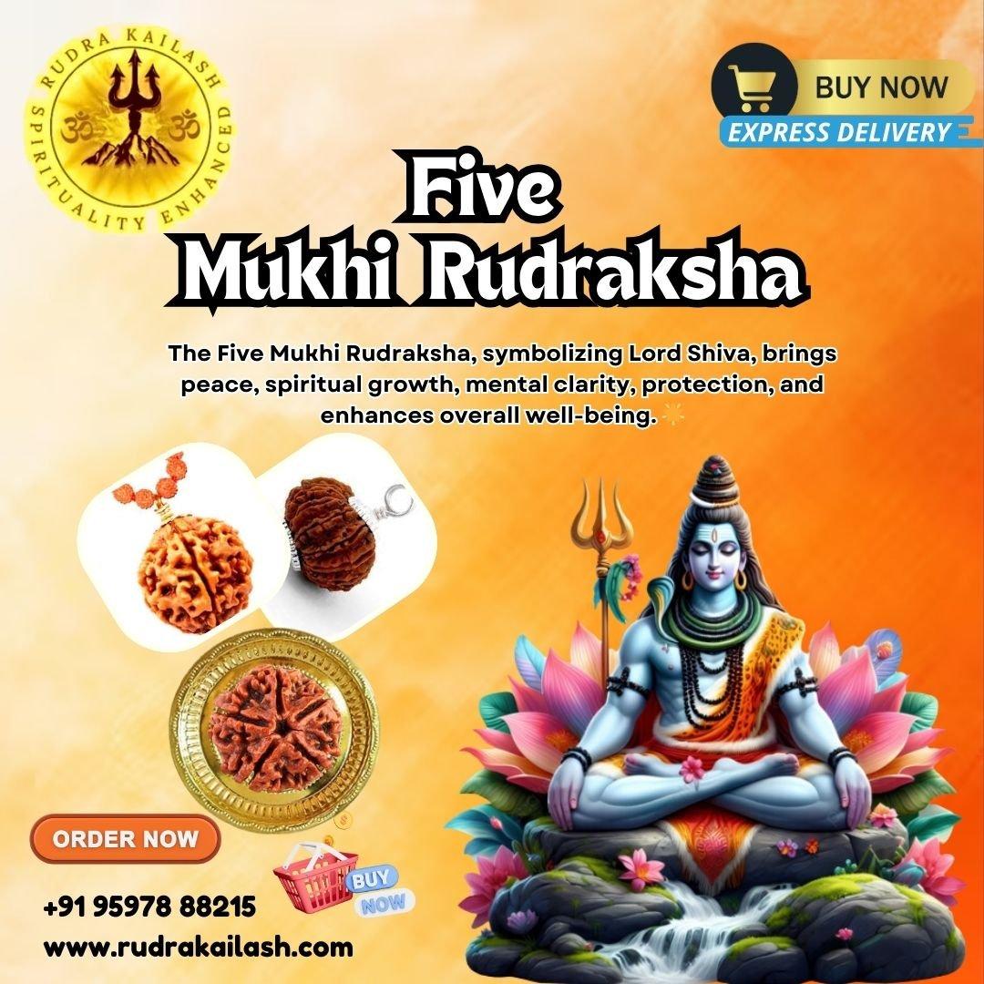 Buy 5 Mukhi Rudraksha Mala Online — photo 1