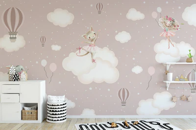 Create a Calming Escape with the Enchanted Clouds Wall Mural