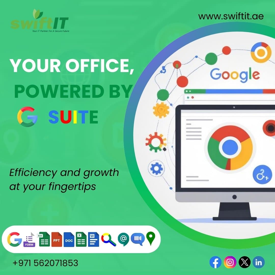 G Suite for Business in Abu Dhabi – Google Workspace Setup by SwiftIT.ae