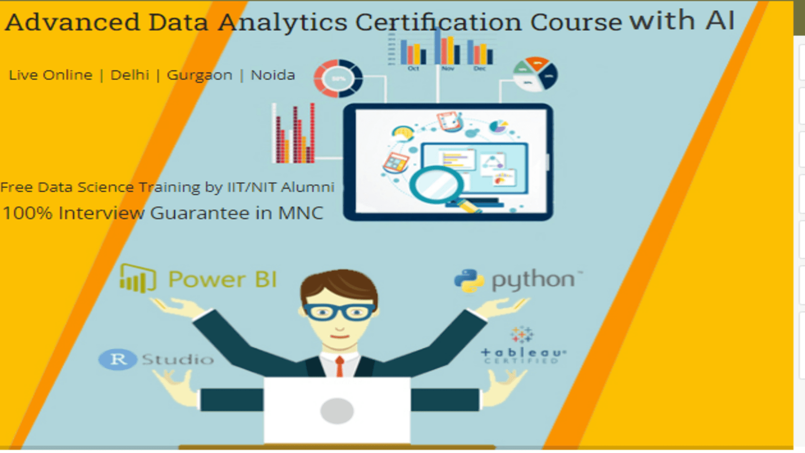 Data Analytics Job Oriented Program | Live-Online training, Update with AI Skills for 2026, by SLA Consultants Noida