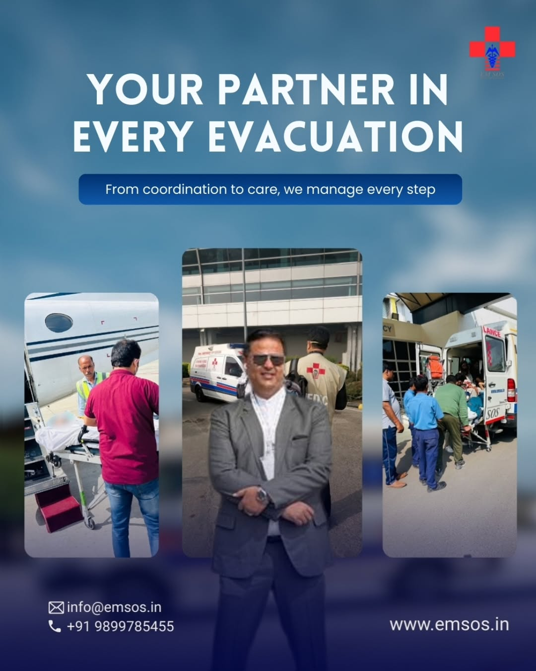 Reliable Air Ambulance Service in Guwahati – EMSOS