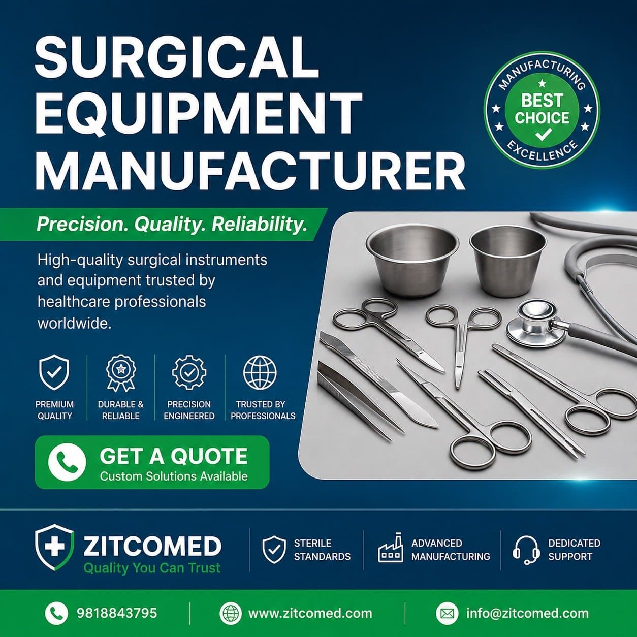 Surgical Equipment Manufacturer in Delhi Focused on Quality Healthcare Outcomes