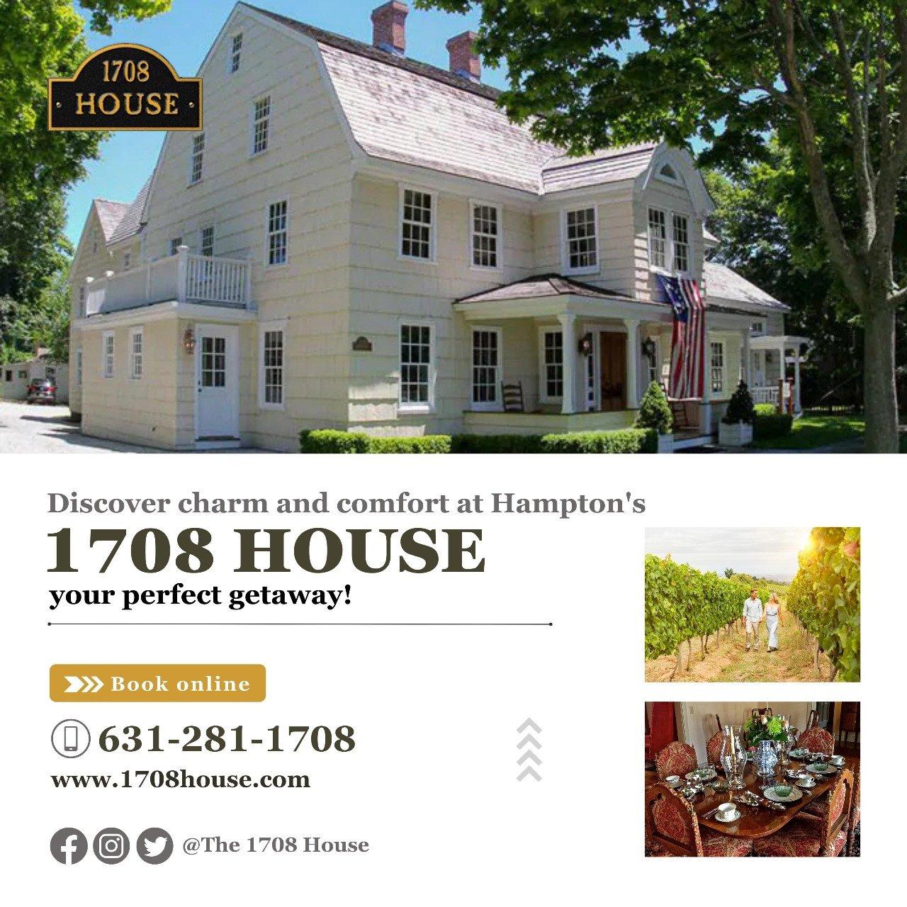 Timeless Elegance at Romantic getaways, Southampton- 1708house.com — photo 1