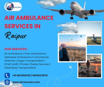 Air Ambulance Services in Raipur