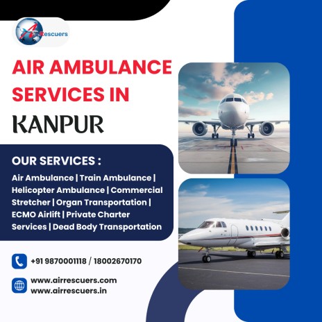 Air Ambulance Services in Kanpur