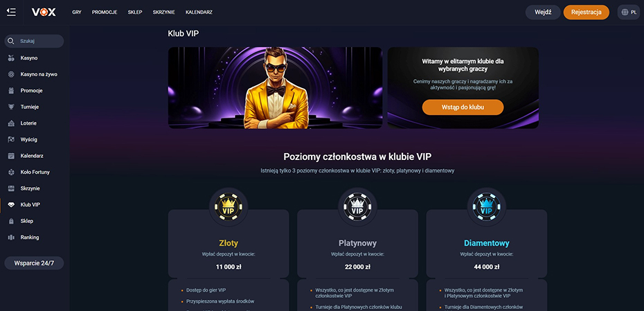VOX Casino — Kompletny przewodnik po świecie gier i bonusów