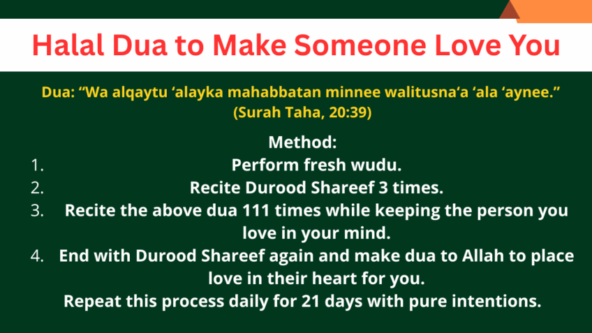 Halal Dua to Make Someone Love You