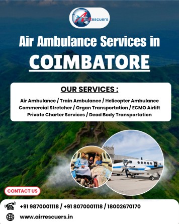 Air Ambulance Services in Coimbatore