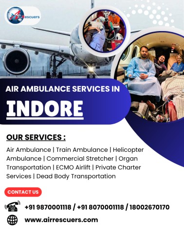 Air Ambulance Services in Indore