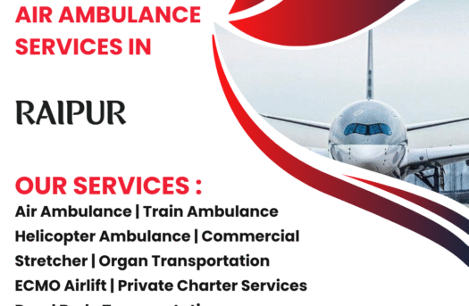 Air Ambulance Services in Raipur